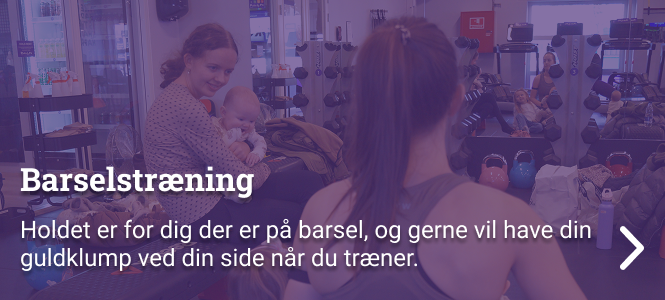 Holdet er for dig der er på barsel, og gerne vil have din guldklump ved din side når du træner.