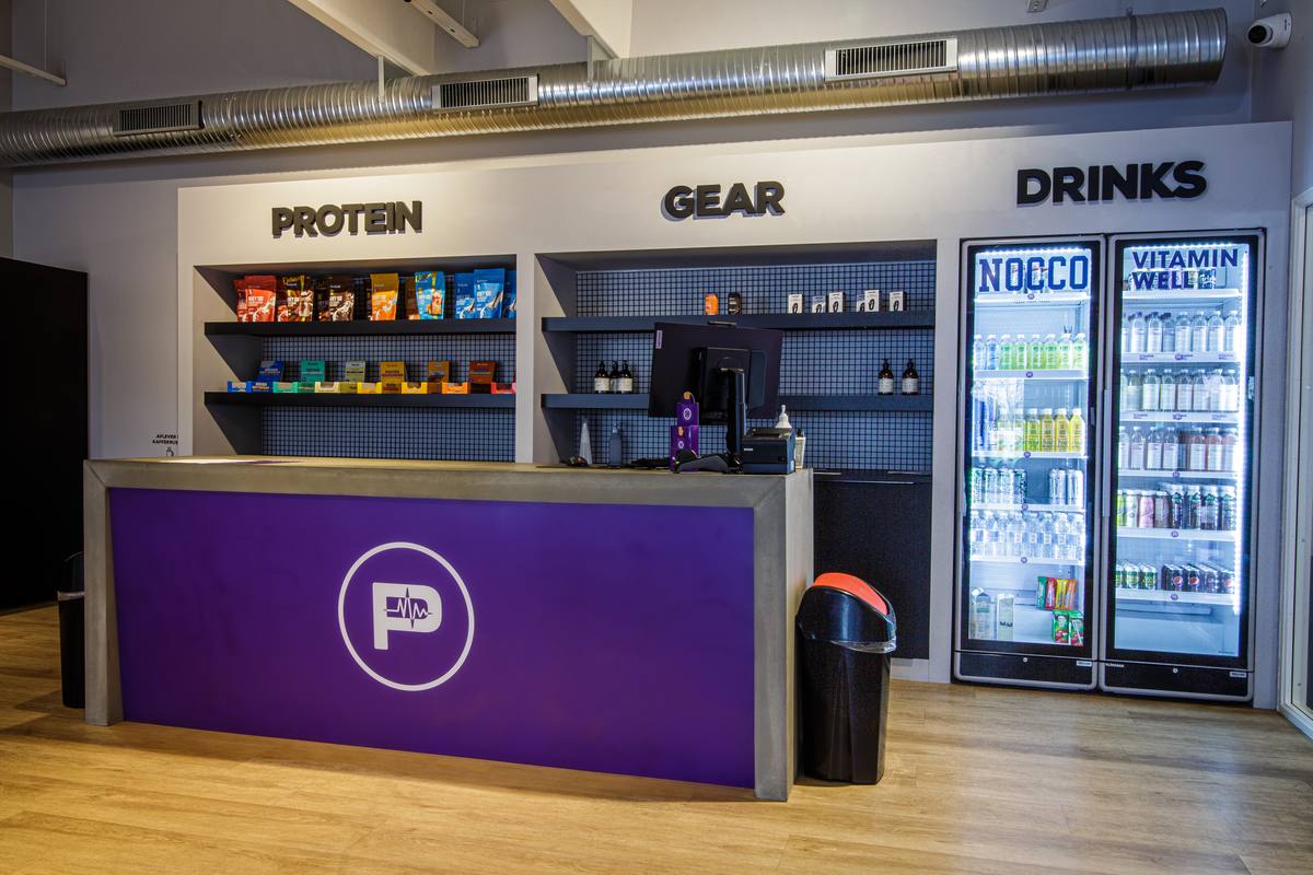 Reception med Pulz Fit brand og vareudvalg