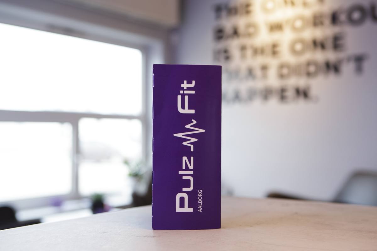 Pulz Fit flyer i caféområdet